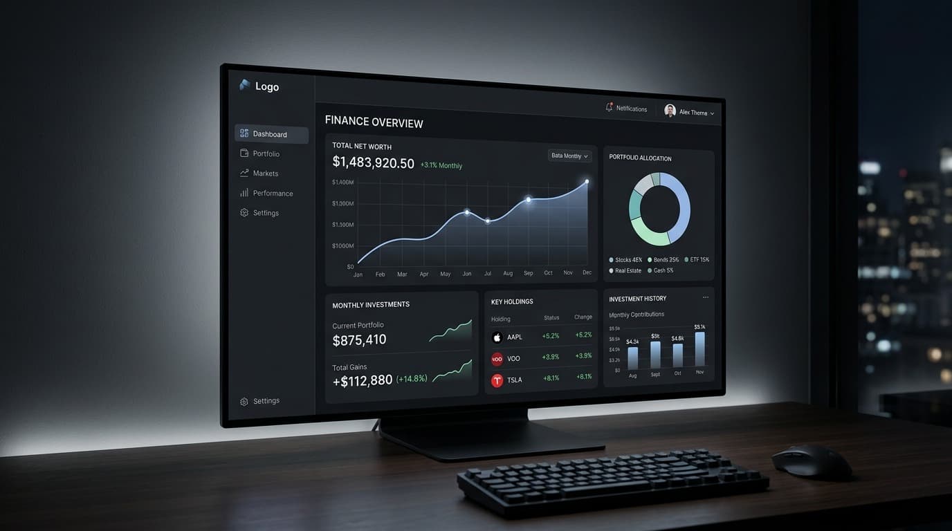 Template Tracker Investasi Bulanan
